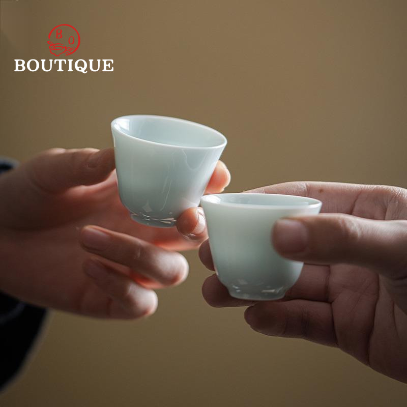 Celadon Ceramic Cup - Handmade Tea Cup Small Ceramic Tea