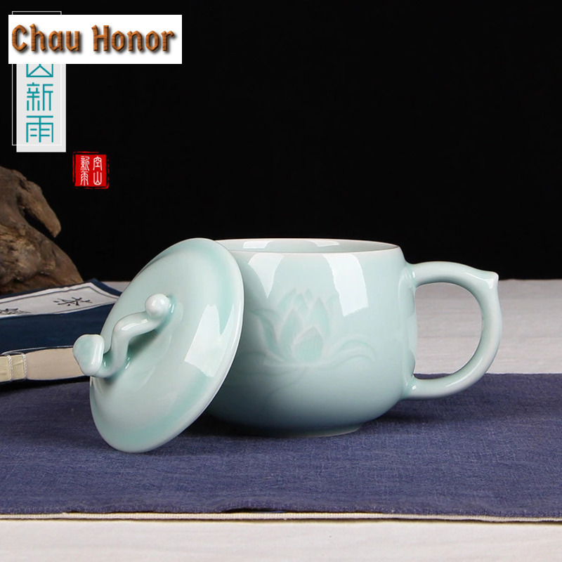 350ml Longquan Celadon Lotus C – обзор и цена Celadon Ceramic Cup