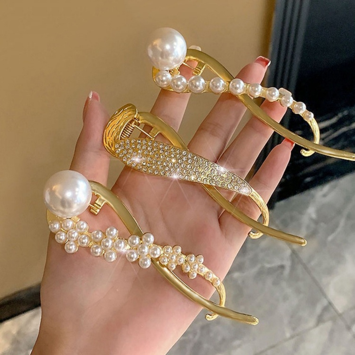 Elegant Glitter Pearl Hair Cli – обзор и цена Korean Girls Lifestyle