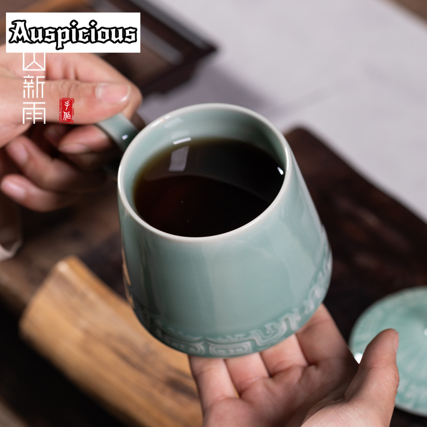 395ml Longquan Celadon Bronze  – обзор и цена Celadon Ceramic Cup