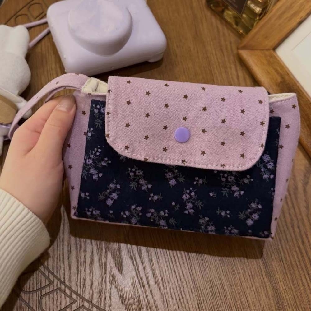 Purple Print Floral Makeup Bag – обзор и цена Korean Lifestyle & Kids Boutique