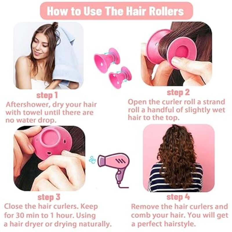 Heatless Soft Sleep Curlers 6  – обзор и цена Sleeping Pack Overnight