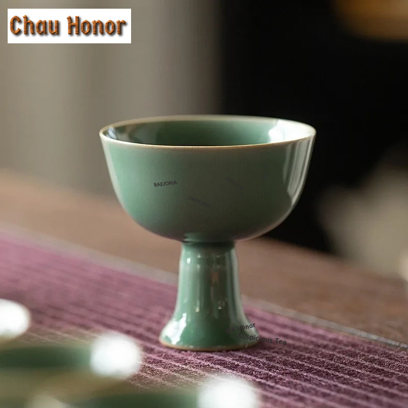 2pc/lot Yue Kiln Celadon High  – обзор и цена Celadon Ceramic Cup
