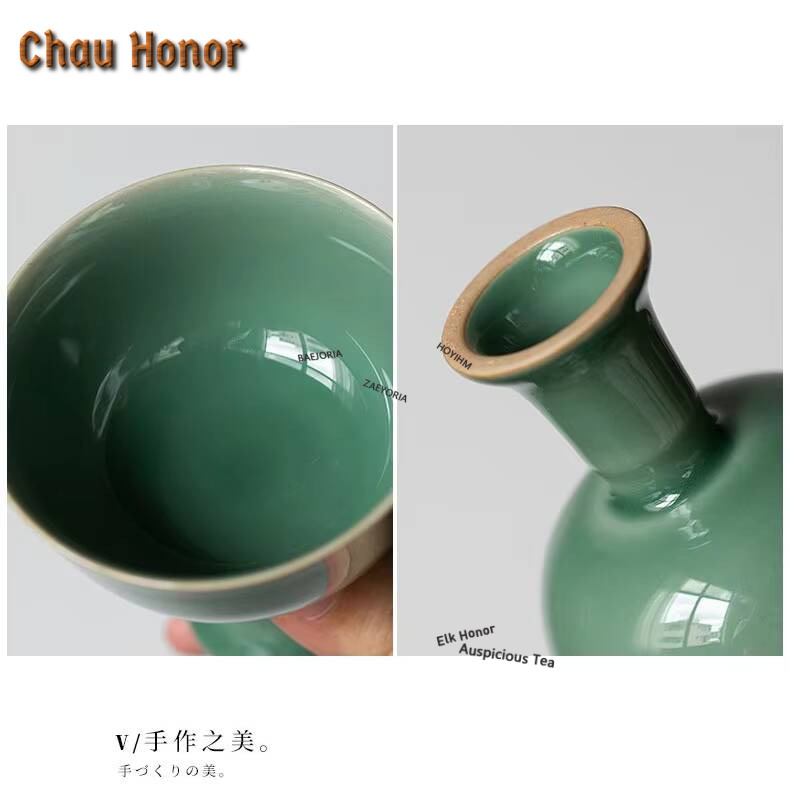2pc/lot Yue Kiln Celadon High  – обзор и цена Celadon Ceramic Cup
