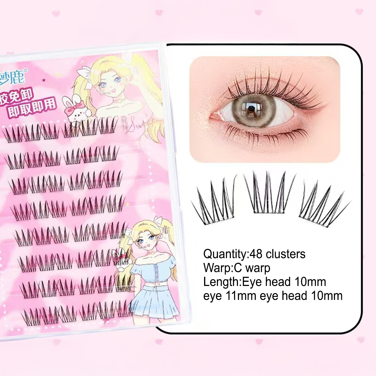 Women DIY Curling Eyelash Clus – обзор и цена Korean Women Lifestyle