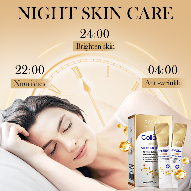 20Pcs Collagen Sleeping Facial – обзор и цена Sleeping Pack Overnight